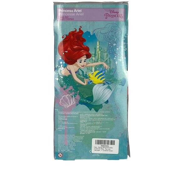Disney Princess Ariel Classic Doll 11.5" Disney Store Red Hair Mermaid Toy - Picture 5 of 9